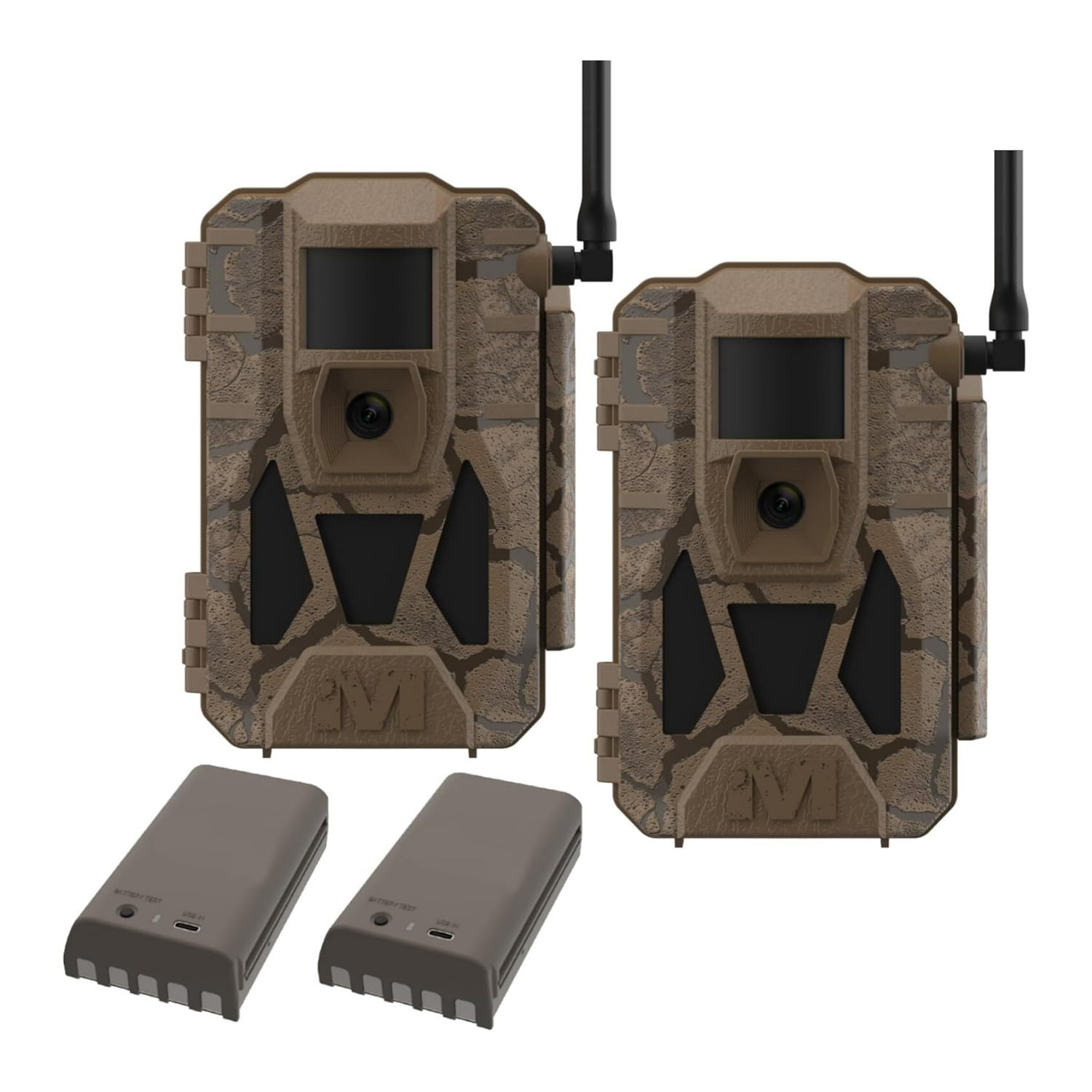 Muddy Matrix 2.0​ Power Pack 36MP Cellular Trail Camera Bundle with 32 GB Memory Card and Card Reader (2 Pack)