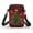 Christmas Tree Pattern, variant on HELLHERO Mushroom and Butterfly Pattern Design Messenger Bag Adjustable Shoulder Strap Polyester Adults 4.33x1.97x7.09 for Travel