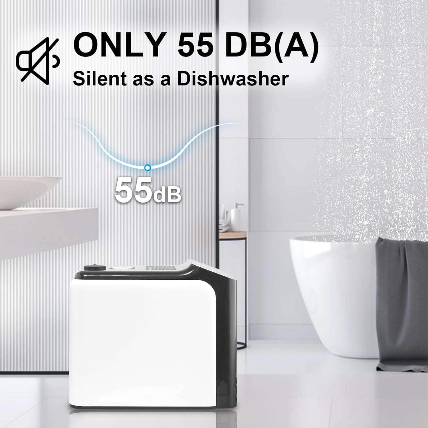 Smart Whole House Water Pressure Booster Pump, 6-Speed Variable Frequency 1100 GPH Self-Priming for Home Apartment Shower Garden Shallow Well