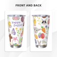 thumbnail image 3 of KLL Happy Easter1 Print 40oz Stainless Steel Insulated Car Cup with Spillproof Lid - Keep Your Drink Hot or Cold on the Go-Straw Three-piece Set, 3 of 8
