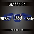 thumbnail image 2 of Attack Graphics 2069890013-d13355-13 Pro Series Restyle Number Plate Backgrounds Compatible with Polisport MX Restyling Kit for Yamaha YZ125 2013, 2 of 4
