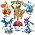 thumbnail image 2 of Bloques de construcción de Pokémon Pikachu, Eevee, Tyranitar, Corviknight, Poké Ball, Greninja, Charizard, Venusaur, juegos de ladrillos, modelo de juguete de regalo, 2 of 4