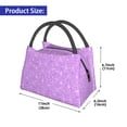 thumbnail image 2 of Balery Lilac Glittering Bolsa de Aislamiento Portátil – Bolsa de Almuerzo con Forro de Aluminio Mejorado, Funda Impermeable y Fácil de Limpiar para Picnic y Caja de Almuerzo, 2 of 6