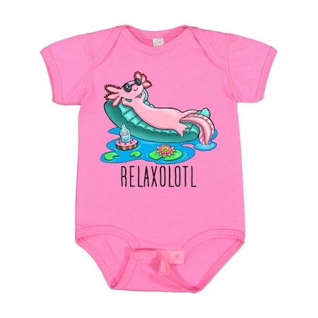 

Inktastic Relaxolotl- Cute Axolotl on Summer Vacation Gift Baby Boy or Baby Girl Bodysuit