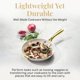 thumbnail image 4 of Gotham Steel 14 Inch Non Stick Frying Pan, Nonstick Skillet with Lid, PFOA Free Ceramic Cooking Pan, Dishwasher Safe, Cream White, 4 of 7