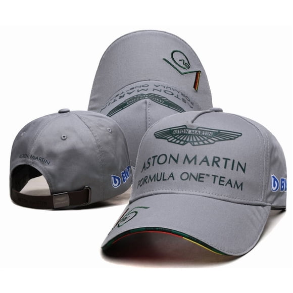 Casquette Aston Martin Formula 1 - Chapeau d'Équipe Minimaliste Gris Pâle