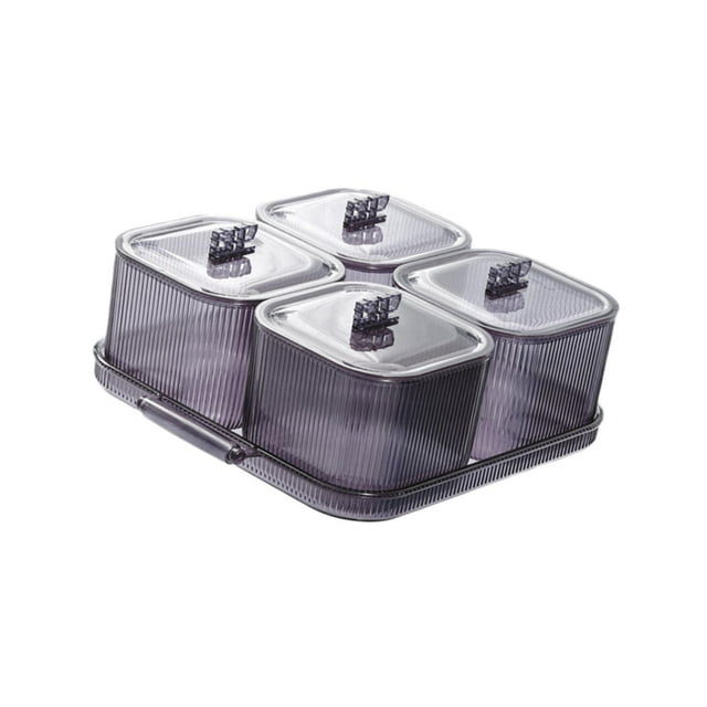 Plato para servir aperitivos y frutas secas, plato para aperitivos, bandeja para frutos secos, platos para servir divididos, plato para frutos secos Gris