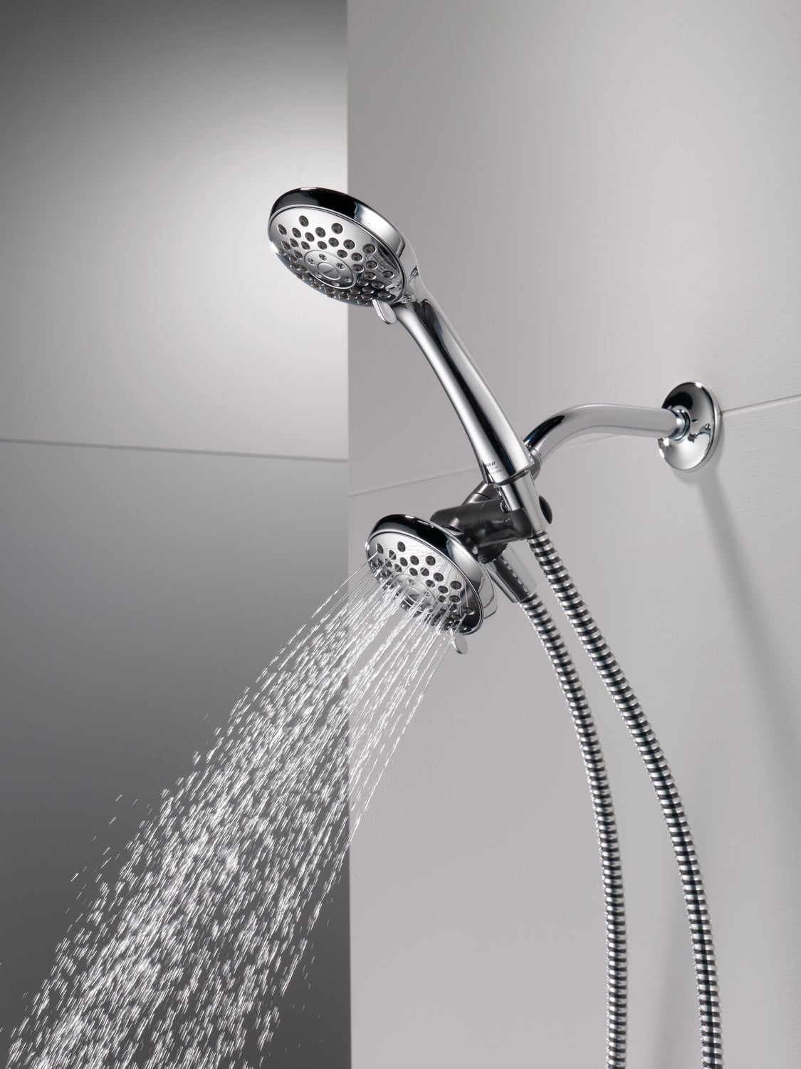 Peerless 3-Setting Shower Combo Pack in Chrome, Touch-Clean® spray