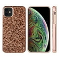 thumbnail image 2 of Diamond Platinum Collection Hybrid Bumper Case With Electroplated Frame For Iphone 12 Mini 5.4 - Rose Gold, 2 of 8