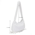 thumbnail image 1 of Bolsa s de mano de felpa para mujer s de mano informales Ehuebsd mullidos portátiles a la moda con estampado de corazón de amor suaves y cálidos para viajes calleje, 1 of 3