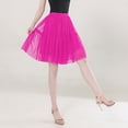 thumbnail image 2 of QHFBli Knee Length Petticoat 50S Vintage Underskirt 26inch Crinoline Petticoat Short, 2 of 4