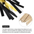 thumbnail image 4 of Unique Bargains 20Pcs Wedding Ribbon Sticks Party Ribbon Streamers Sticks for Wedding Celebration Golden,White,Black, 4 of 5