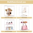 thumbnail image 5 of Acrylic Display Case for Collectibles, Clear Storage Bin with 3 Adjustable Layers and 1 Removable Divider, Stackable Clear Storage Box with Magnetic Door for Figures, Home or Office,Large, 5 of 8