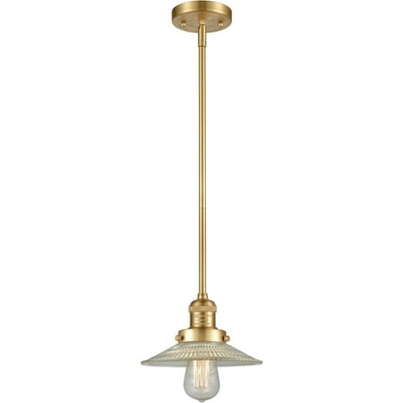 

Satin Gold Tone Mini Pendants 9 Wide Steel/Cast Brass/Glass Medium Base 1 Light Fixture