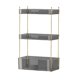 thumbnail image 3 of Organizador de baño de 3 niveles, soporte de almacenamiento de maquillaje para tocador de cosméticos de dormitorio Gris, 3 of 8