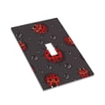 thumbnail image 3 of Kll Red Ladybugs On Dark Background Wall Plate,Gloss Finish,Standard Size 1 - 5" X 3", Polycarbonate Thermoplastic,Electric Receptacle Plug Covers, 3 of 8