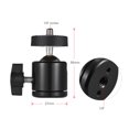 thumbnail image 3 of 2pcs 360 Degree Rotating Swivel Mini Tripod Ball Head with 1/4" Screw Thread Base Mount for DLSR Camera Camcorder LED Light Bracket, 3 of 3
