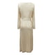 thumbnail image 3 of Gibobby Vestidos largos de fiesta Vestido Formal De Mujer Vestido De Dama De Honor De Boda Lentejuelas Con Abertura Manga Larga Cuello En V Largo(Dolado,XL), 3 of 5