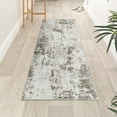 thumbnail image 1 of Garvee 2'x6' Modern Abstract Runner Rug with Non-Slip TPR Backing, Washable Rug Soft Thin Printed Indoor Carpet for Hallway Bedroom Kitchen, Beige, 1 of 6