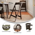 thumbnail image 3 of Flash Furniture Holden Solid Wood Commercial Grade Folding Dining Chair Early American (ZH80053EAW), 3 of 9