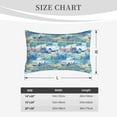 thumbnail image 3 of Plush Throw Pillow Covers, travel SUV daisy flower Pillow Cases with Invisible Zipper, Breathable Microfiber Pillow Cases Standard Size for Sleeping Bedroom Sofa Living Room 14x20, 3 of 5
