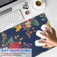 thumbnail image 4 of Long Mouse Pads for Desk,Pioneer Flower Floral Print Pattern Desk Mats on Top Of Desks, Desk Mouse Pad Extra Large with 3mm Non-Slip Base and Stitched Edge for Gaming,Office,Work,Home 31.5"x11.8", 4 of 6