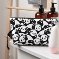 thumbnail image 5 of Toiletry Bag, Cute Panda (3) Leather Waterproof Travel Makeup Cosmetic Bag Organizer, Large Capacity Toiletry Bag for Travel Size Toiletries, Skin Care Bag for Women, 5 of 8
