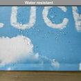 thumbnail image 6 of Ambesonne Party Place Mats Set of 4, Message Sky Clouds, Standard Size, Sky Blue White, 6 of 6