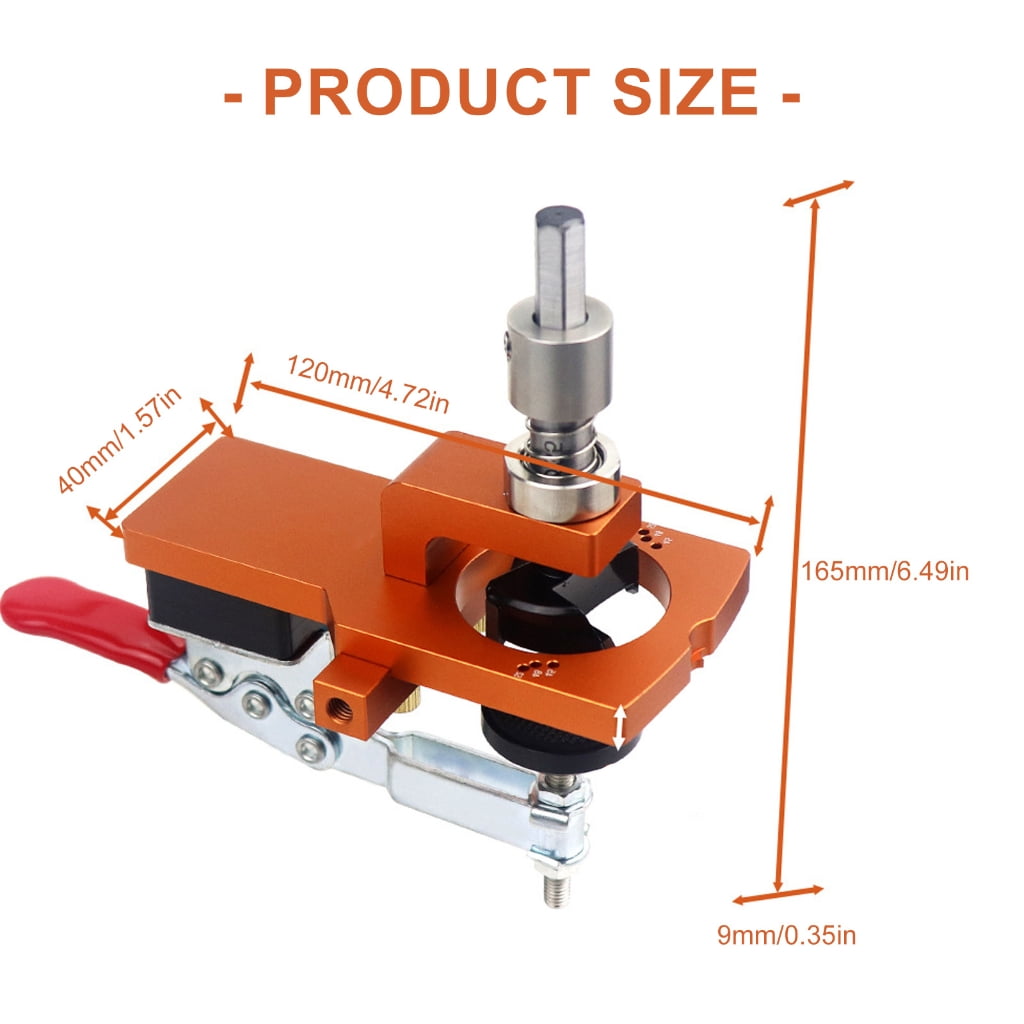 Concealed Hinge Jig with Extra Screw Hole Guide 35mm Hole Drilling Guide Locator for Cabinet Door Mounting Puncher Tool