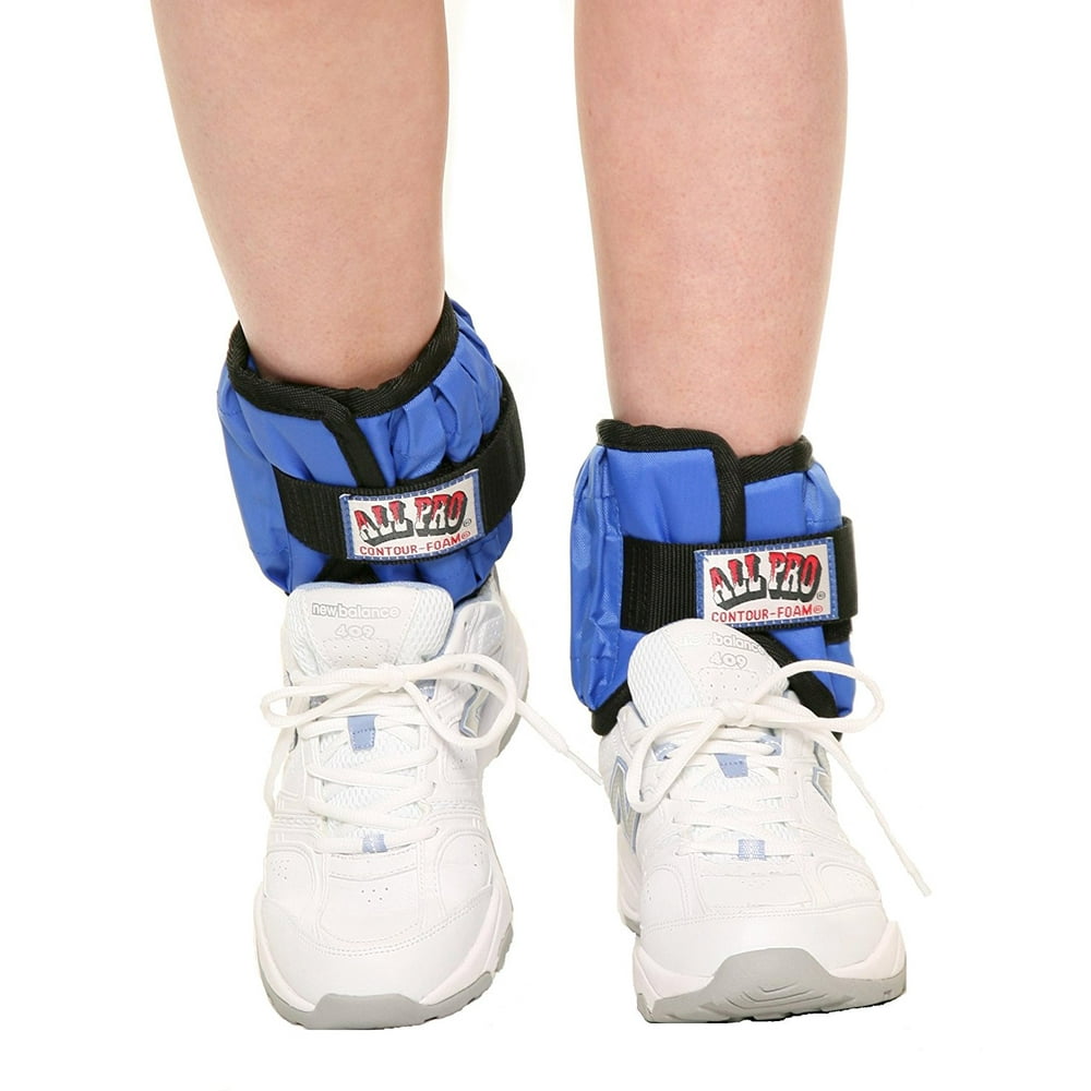 All Pro Weight Adjustable Ankle Weights, 10lb pair (up to 5lbs per