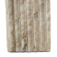 thumbnail image 4 of 6" x 11" Beige Marble Rectangular Geometric Sculpture with Arched Groove Interior, by DecMode, 4 of 9