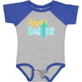 thumbnail image 3 of Inktastic Happy Easter with Cross in Teal Plaid Boys or Girls Baby Bodysuit, 3 of 5