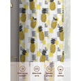 thumbnail image 6 of Summer Pineapple Sheer Curtains 2 Panels Set Modern Style Tropical Yellow Pineapples Sheer Window Curtains Light Filtering Rod Pocket Voile Drapes for Bedroom Living Room 52"X96", 6 of 8