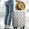 thumbnail image 2 of White Cow Scarf Pattern Luggage Cover Fashion Suitcase Cover Baggage Covers Fit 25-28 Inch Luggage (Go Travel), 2 of 5