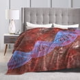 thumbnail image 4 of DouZhe Ultra-Soft Micro Fleece Lightweight Flannel Bed Blanket, Abstract DNA Cell Gen Helix Print Cozy Warm Throw Blankets, 40"x30", 4 of 7