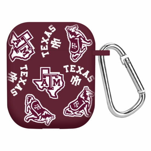Texas A&M Aggies HD Case Cover Compatible with Apple AirPods Gen 1 & 2 (Random) by Affinity Bands