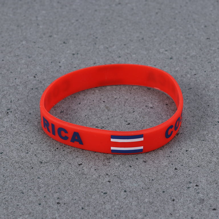 Bracelet Flag Bracelets Silicone Wristbands Rubber Country Team