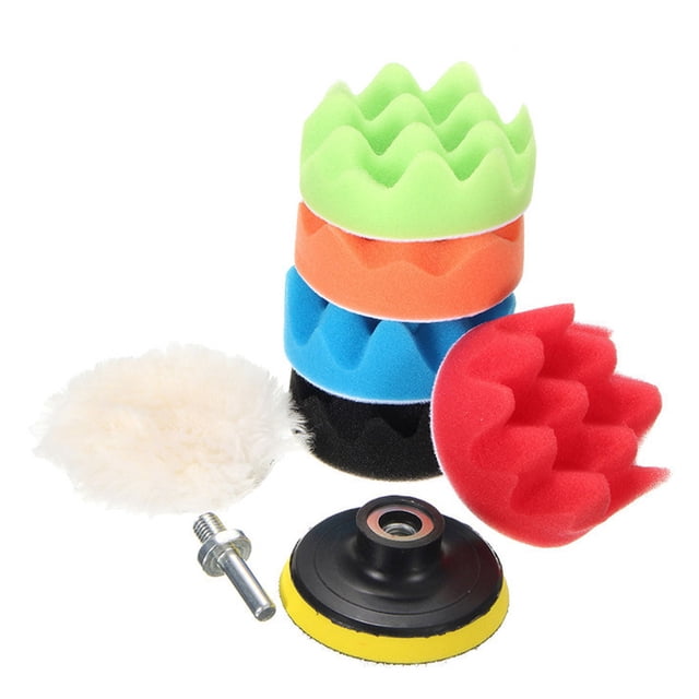 Kit de almohadilla de pulido Irfora Juego de 8 almohadillas para pulir para coche, juego de esponja para pulir, para pulir, para pulir, para pulir, para pulir, para pulir, para sellar con cera Irfora Kit de almohadilla de pulido