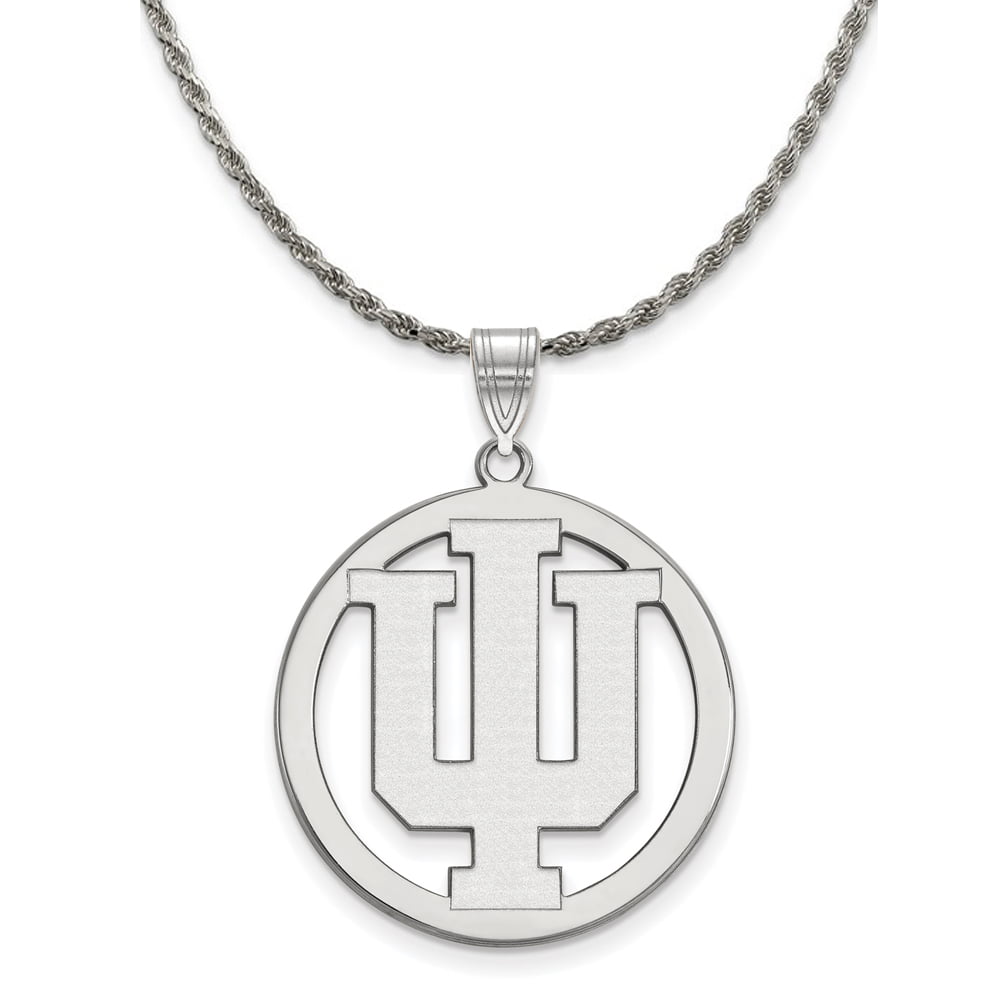 Sterling Silver U.S Military Academy L Pendant in Circle by LogoArt 