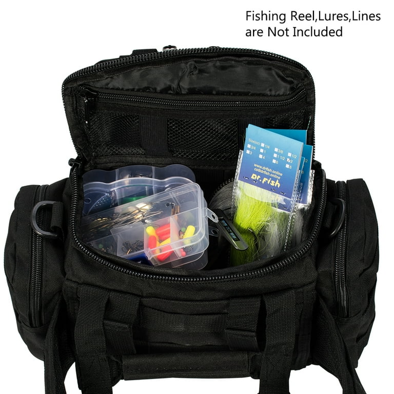 Dr.Fish Fishing Tackle Bag Shoulder Waist Packs 900D Storage 