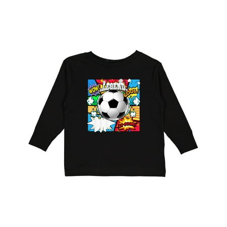 

Inktastic Soccer Superhero Gift Toddler Boy or Toddler Girl Long Sleeve T-Shirt