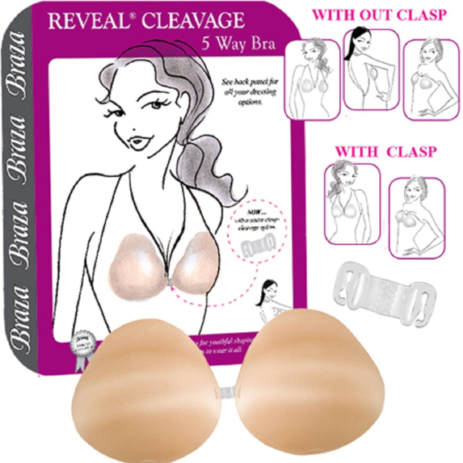 cleavage strapless bra