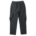 thumbnail image 3 of Imcute Men Jogger Heavy weight Fleece Cargo Pocket Sweatpants, 3 of 4