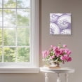 thumbnail image 4 of Framed Canvas Wall Art for Living Room Lavender Shell Wall Decor, Coastal Conch Ocean Marine Life Aesthetic Paintings for Bedroom Office Kitchen, Ready to Hang Artwork Wall Pictures 16x16 Inch, 4 of 9