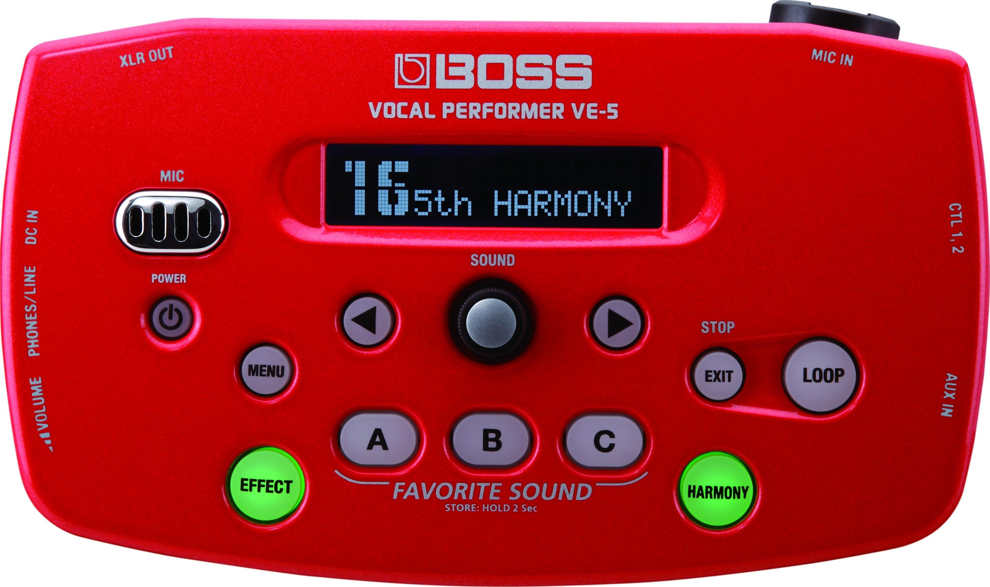 Boss VE-5 Vocal Performer Effect Processor, Red - Walmart.com