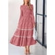 thumbnail image 5 of Vestido MIDI PRETTYGARDEN para mujer, primavera y otoño, con manga larga, 5 of 9