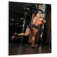 thumbnail image 2 of Designart "Gym Portrait of a Woman Weightlifting III" Weightlifting Metal Art Print, 2 of 5
