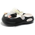 thumbnail image 4 of KKBOTIVE Cute Clogs Slipper for Girls with Fashion Bowknot Summer Indoor Outdoor Shoes Casual Sandals Beach Shower Dress Up Shoe, Black Size: 4-5 Years, 4 of 4