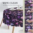 thumbnail image 5 of Nappe Champignon Gothique Violette Ronde 60 x 60 Pouces Nappe Polyester Résistante aux Taches et aux Plis pour Cuisine Dîner Café, 5 of 5