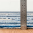 thumbnail image 3 of Dash & Albert Button Hand Micro Hooked Wool Rug, 2' 6" x 8', Blue, 3 of 8